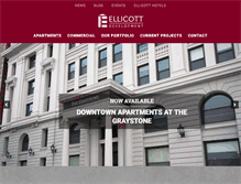 Tablet Screenshot of ellicottdevelopment.com